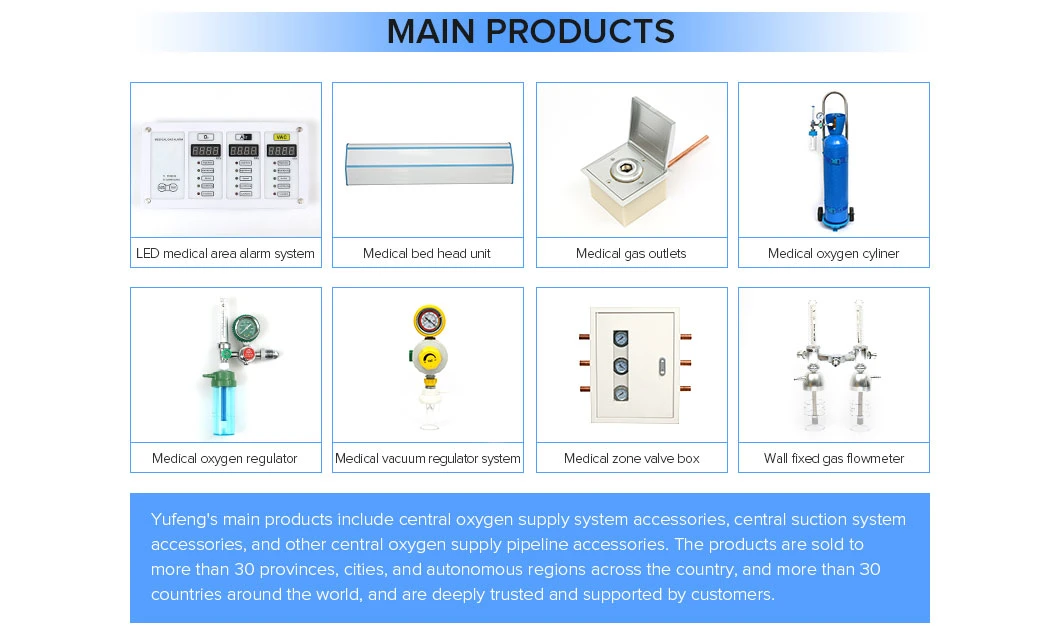 Medical Diss Adapter Oxygen Flowmeter Wall Type Regulator Series Buoy Oxygen Inhalers