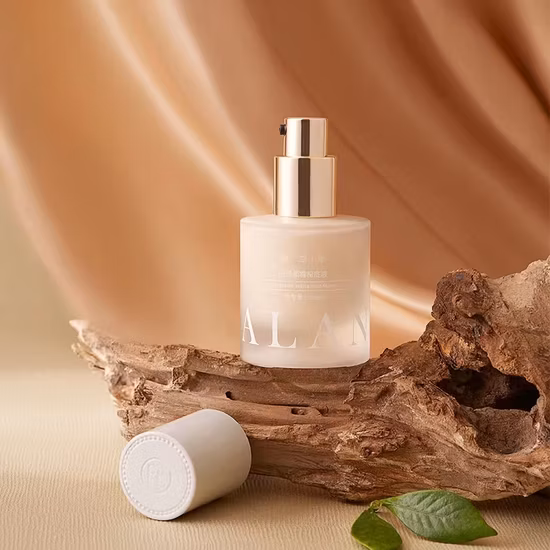 Round Skincare Stick Foundation Verre Bouteilles Maquillage Lotion Pompe Emballage Hot-Selling 30ml