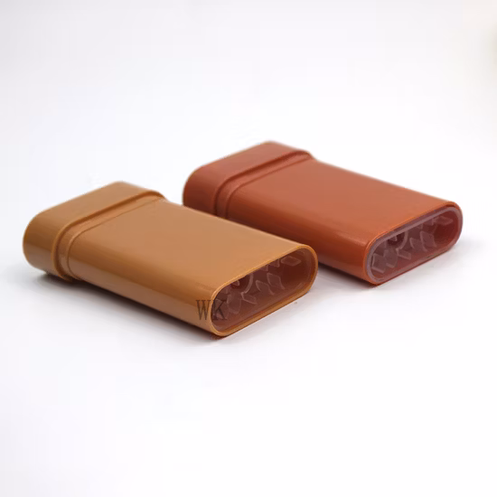 75grecyclable plat ovale torsion crème solaire en plastique solide baume cosmétique vide carton emballage déodorant bâton conteneur