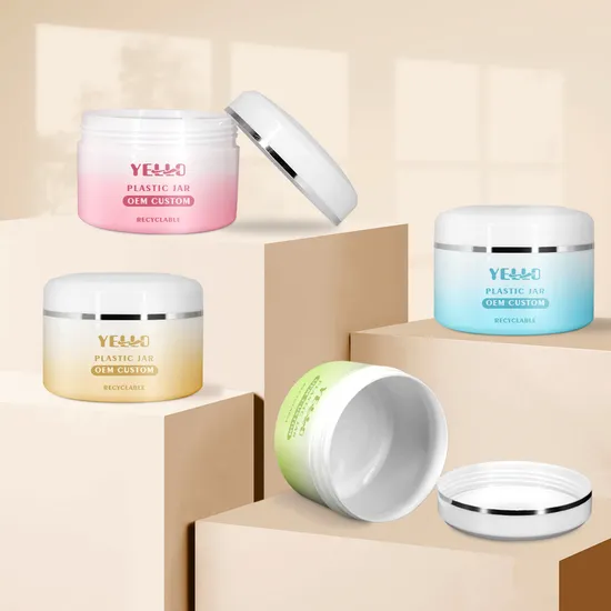 Emballage cosmétique personnalisé Soins de la peau 30g 50g 100g 200g 250g 500g Pots de crème en plastique avec cuillère